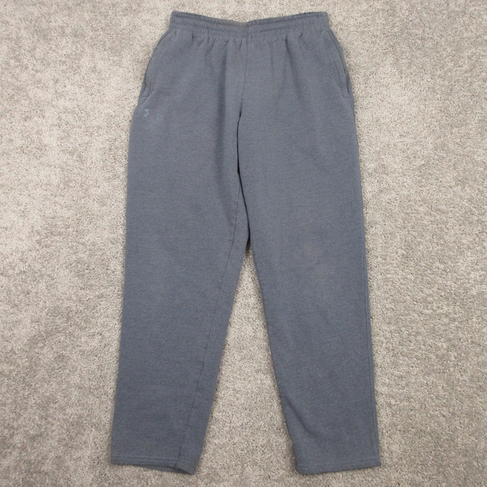 Under Armour Sweatpants Mens Large Gray Fleece Comfort Casual Activewear Walking - Picture 1 of 13
